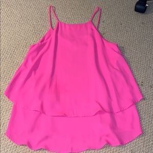 Pink dress tank top